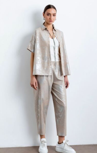 VARAK BASKILI PANTALON